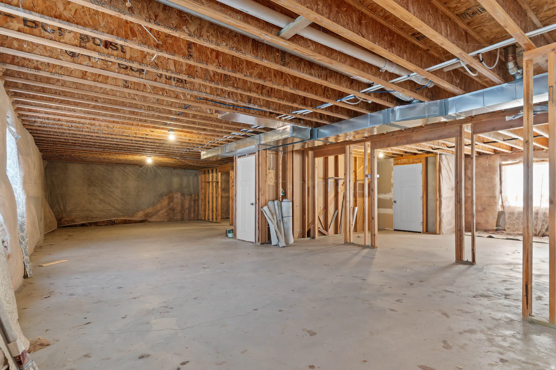 View of below grade area