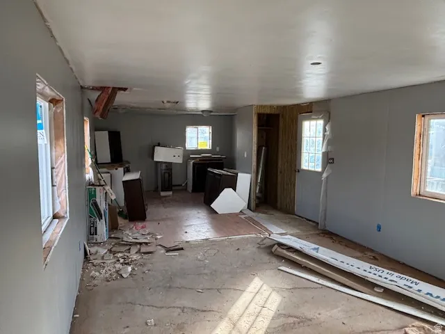 Kitchen with plenty of natural light