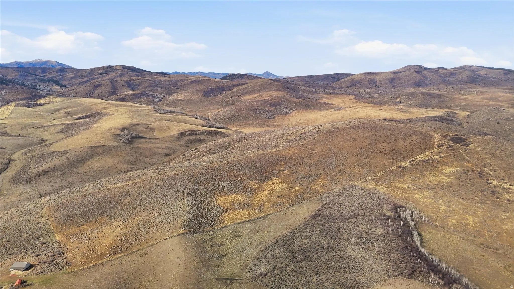 View of mountain background with rural landscape