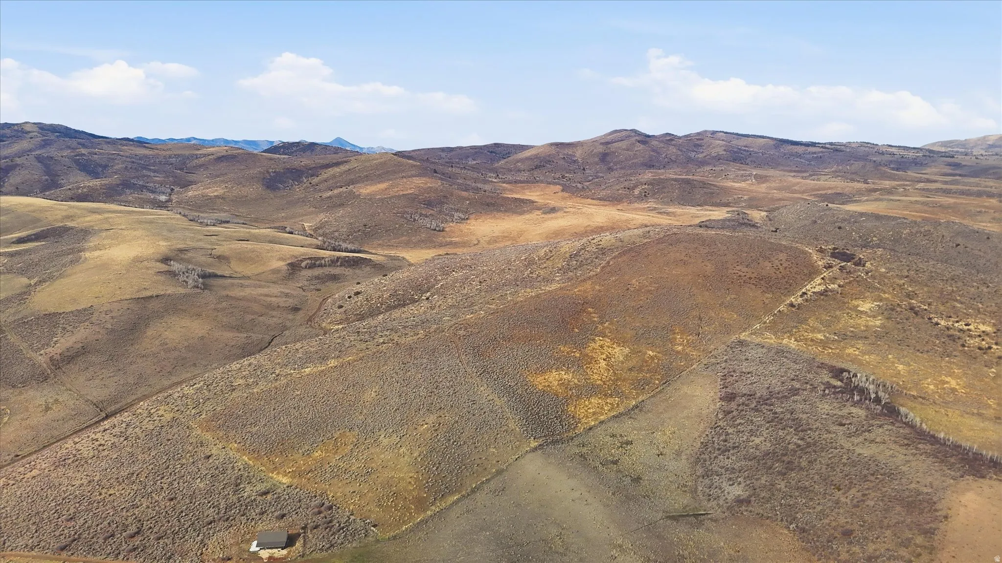 Mountain view with rural landscape