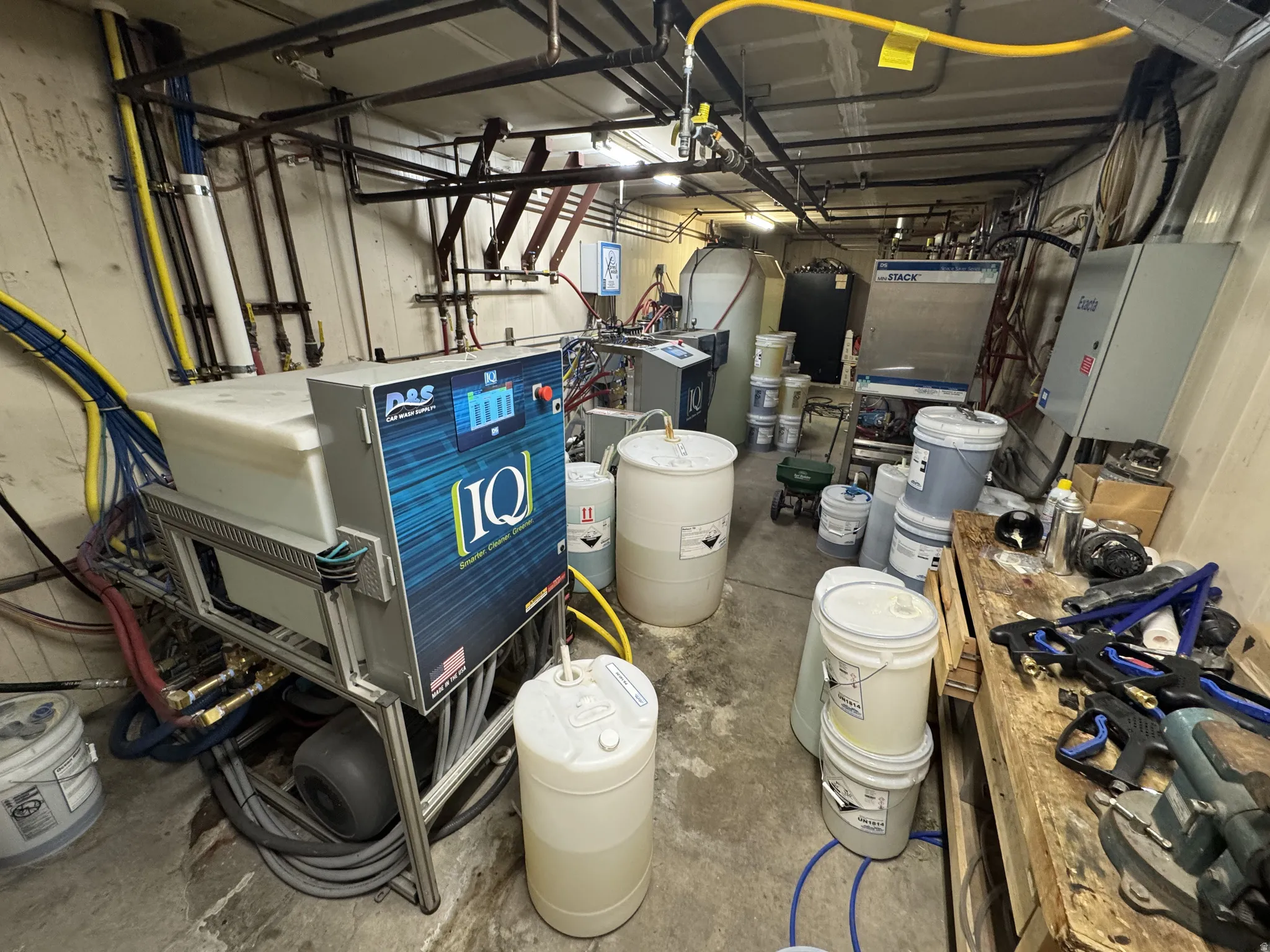 Utility room featuring a garage