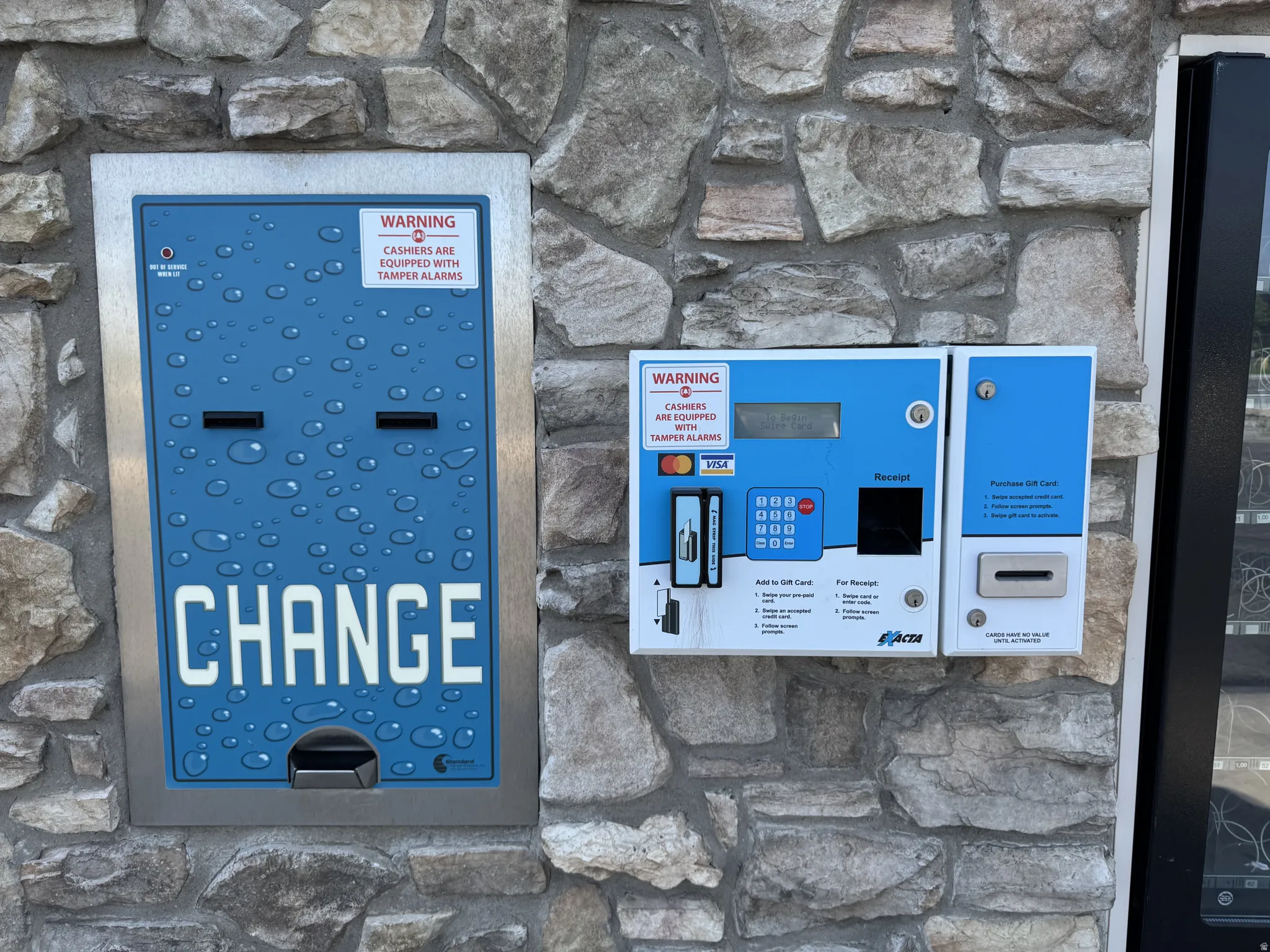 Exterior view of stone siding