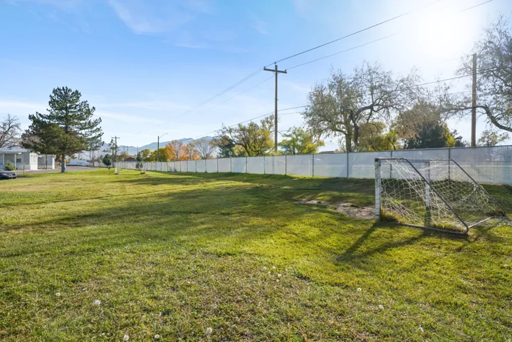 View of yard with an area for sports
