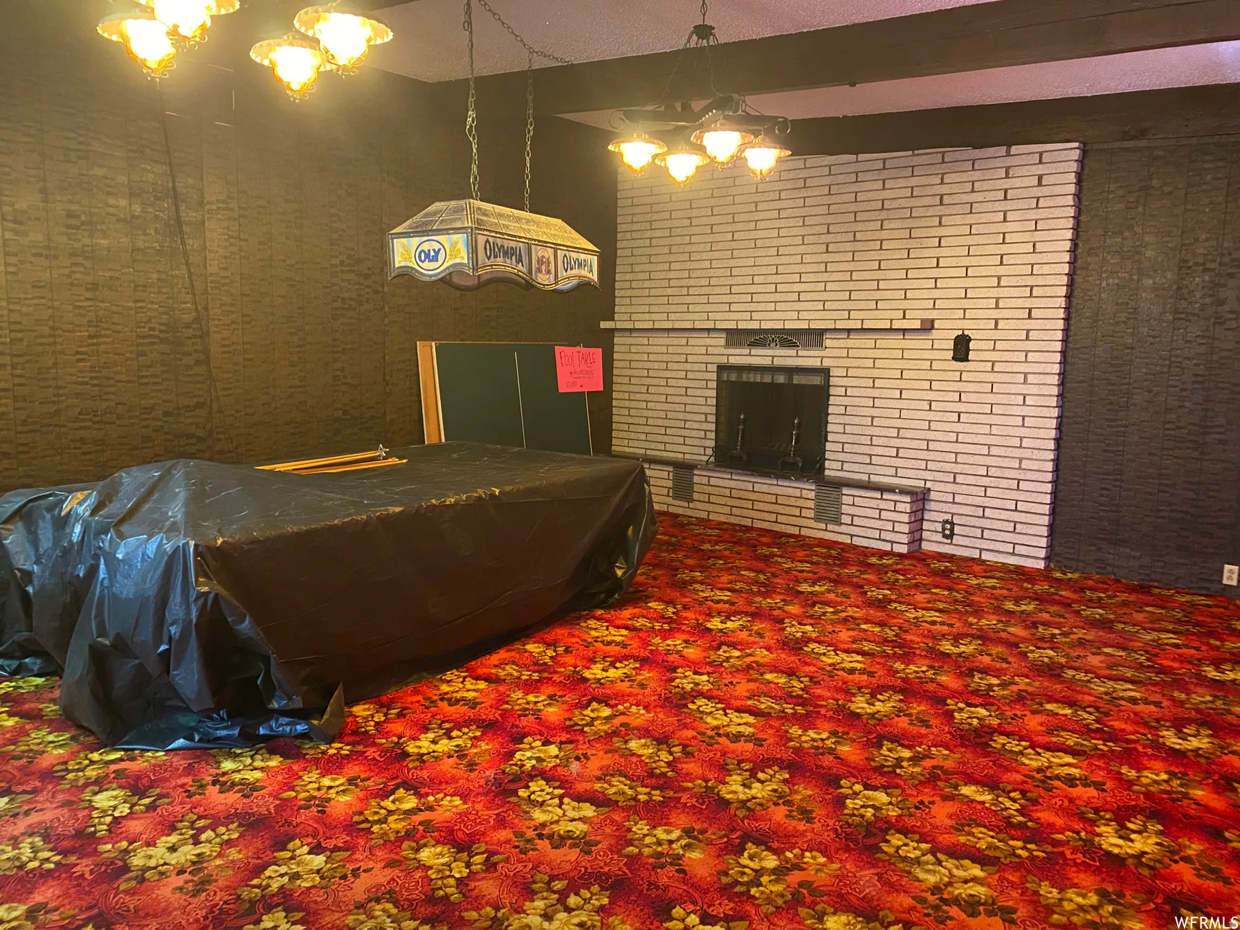 Great room with fireplace