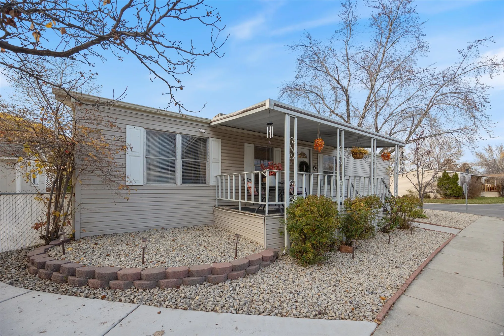View of front of home with covered porch