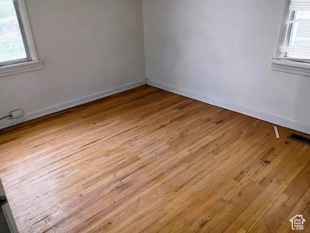 Hardwood flooring with a natural finish