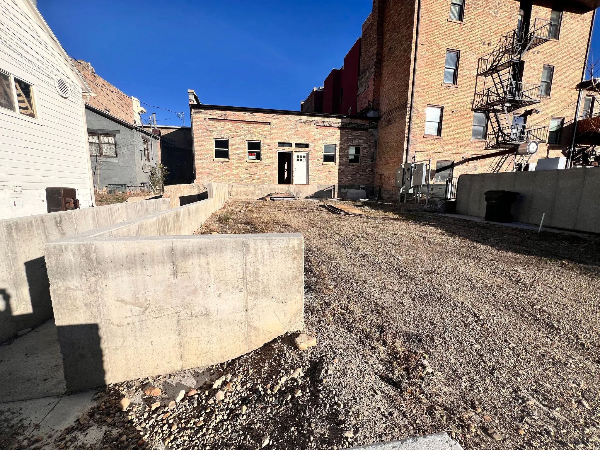 Exterior space, parking area