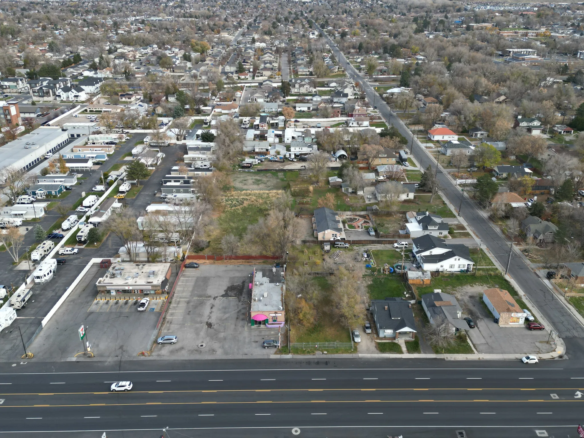 Aerial overview of property's location