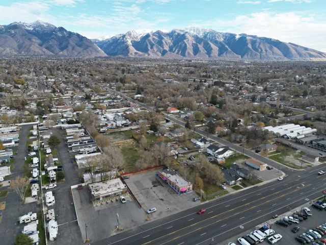 Drone / aerial view of mountains