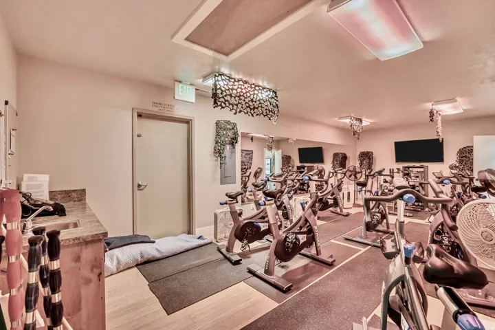 Gym with a sink