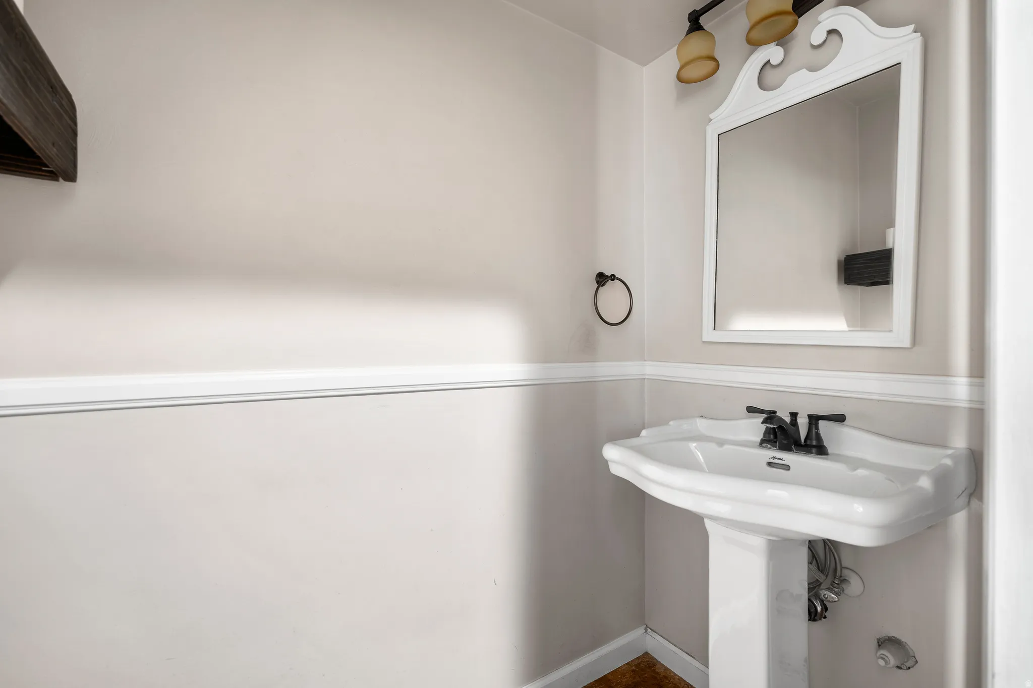 Bathroom with baseboards