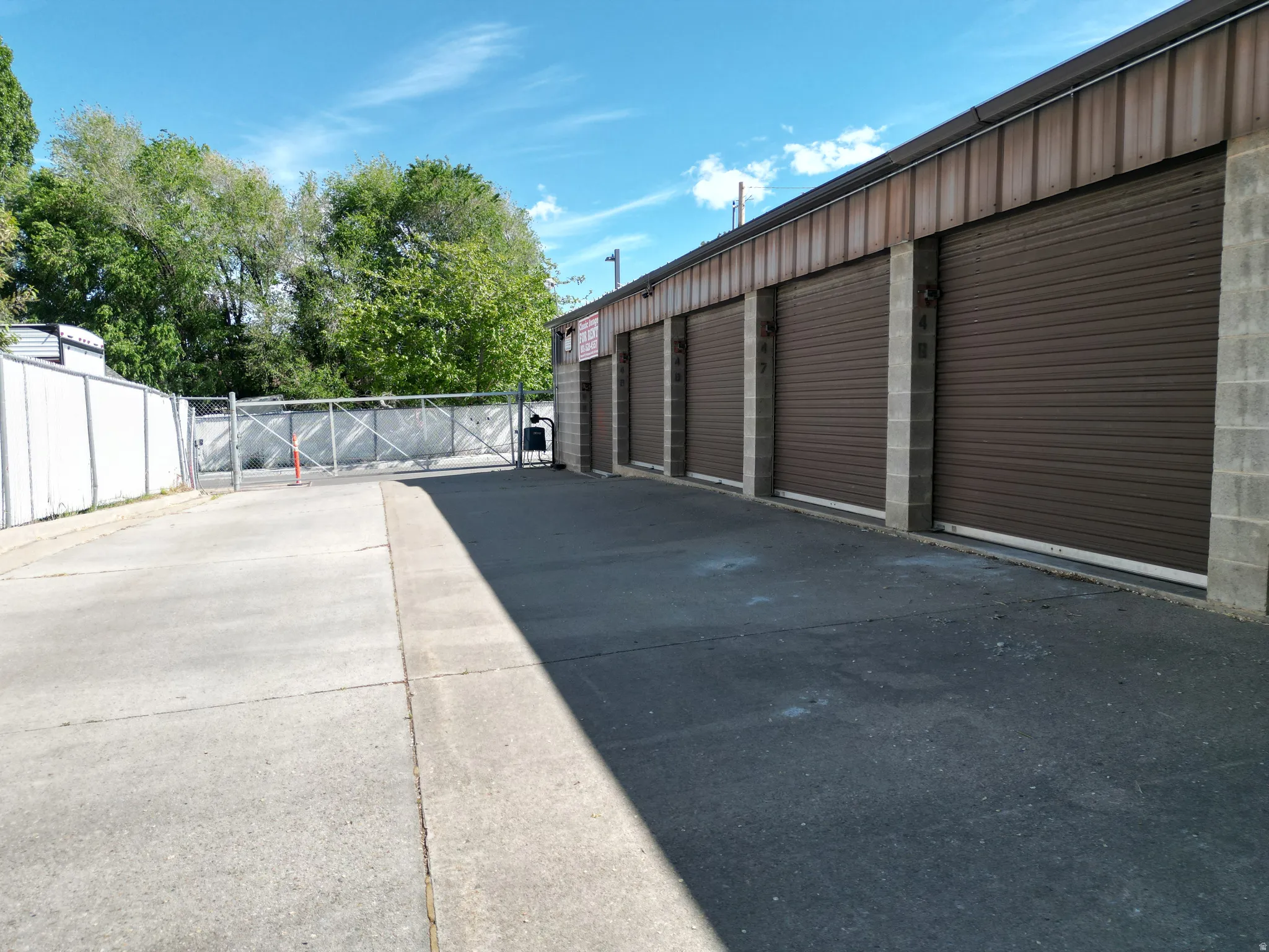 Garage with a gate