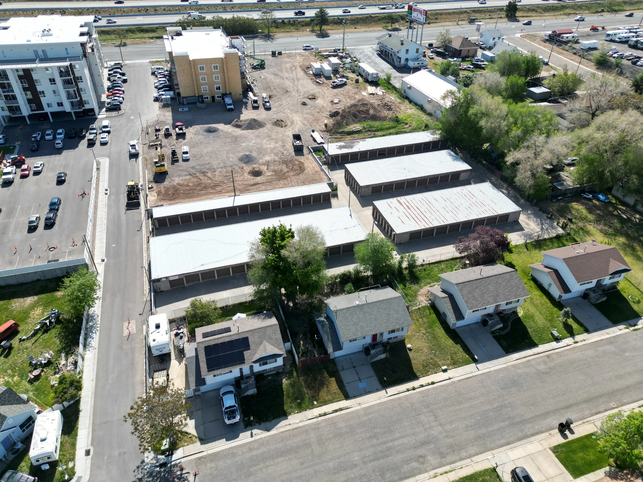 Aerial view of property's location