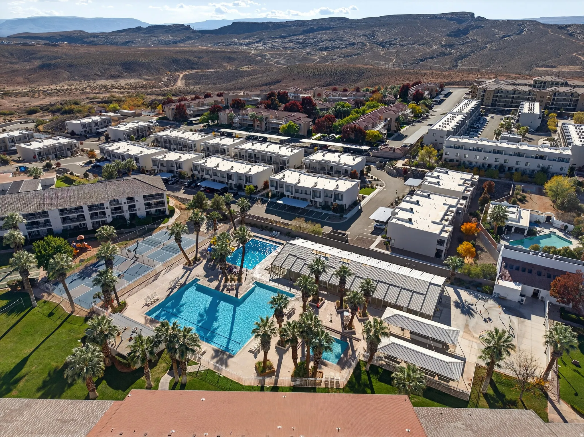 Aerial view of mountains