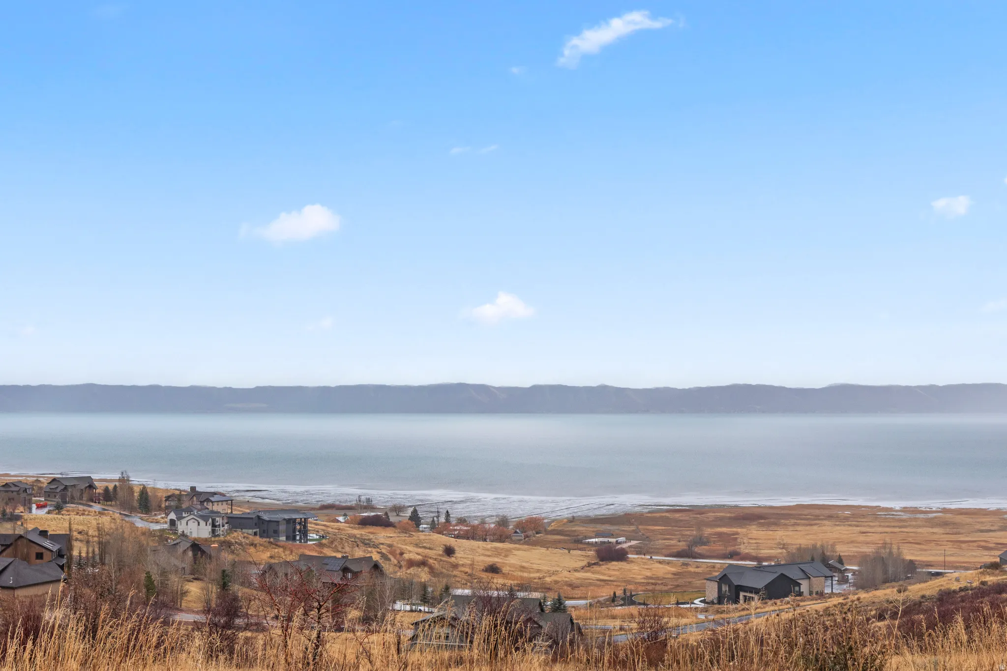 Water view with mountains