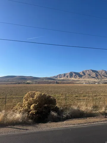 Mountain view with rural landscape