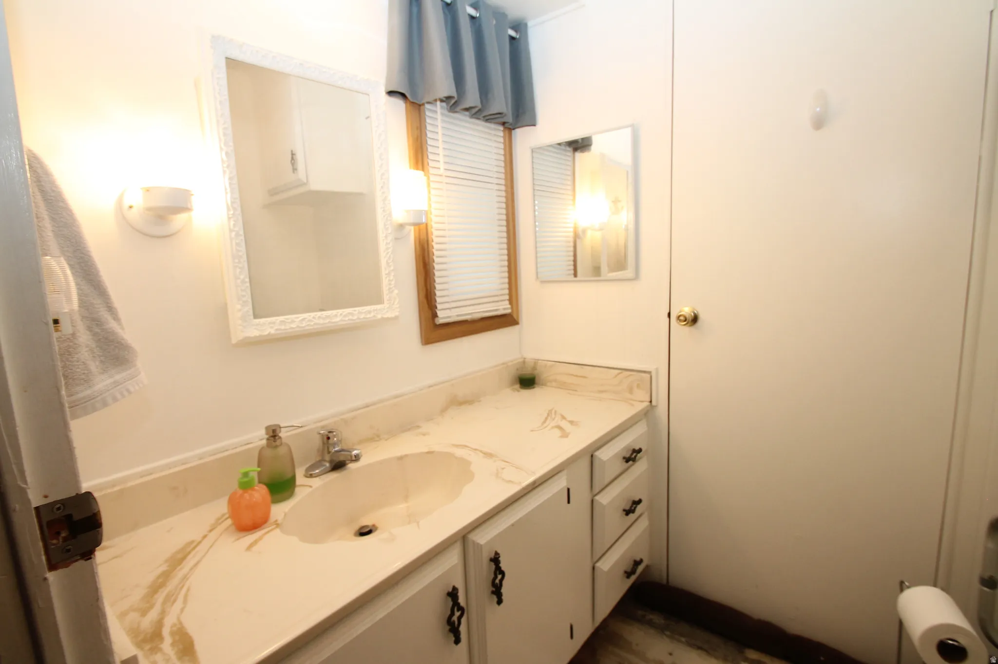 Half bath with vanity