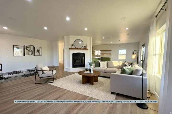 For illustrative purposes only: Photo features virtual staging to showcase possible layouts and design. Items are not physically present and are not included in the sale.