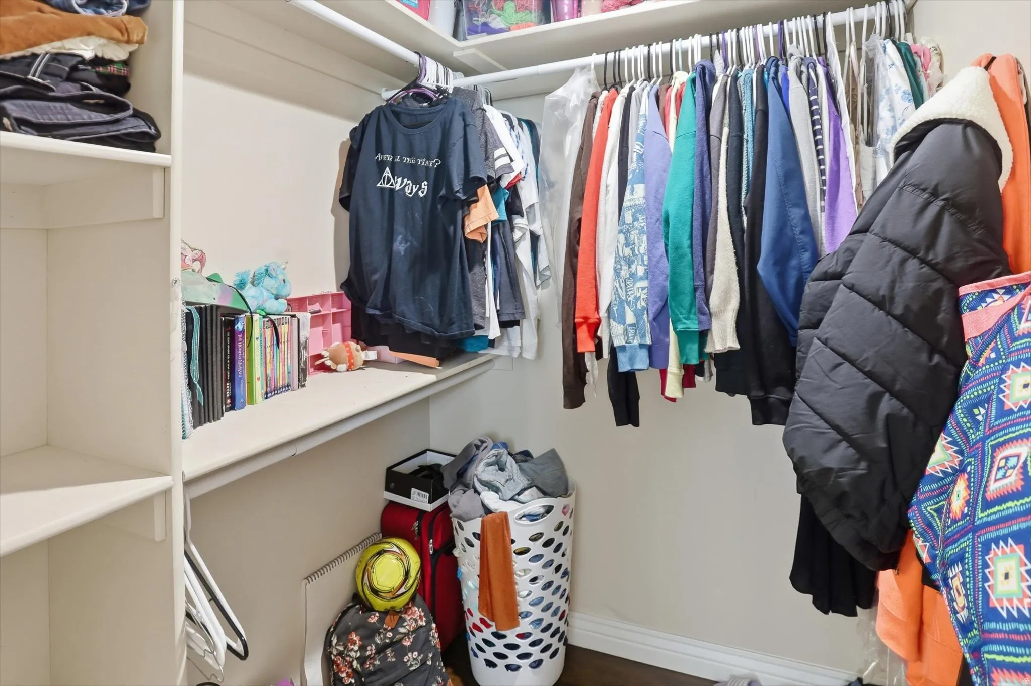 View of spacious closet