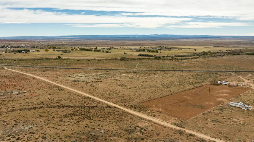 Overview of rural landscape with a desert landscape