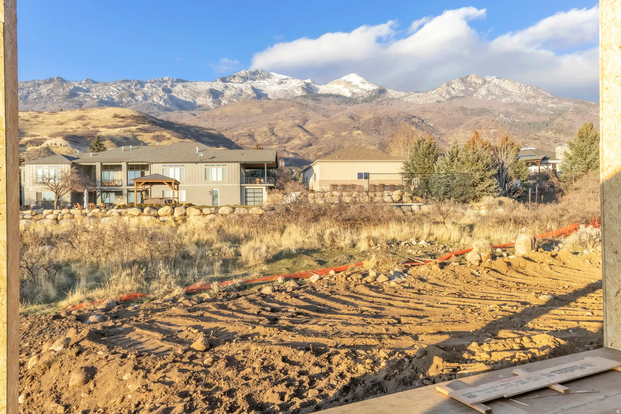 View of mountain background