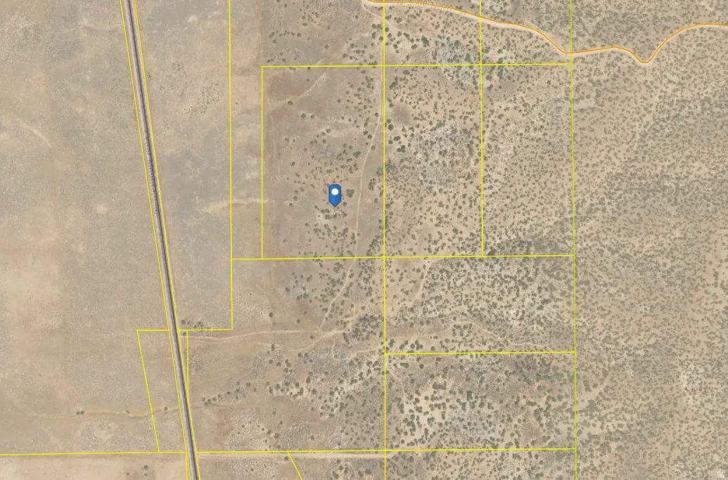 Map / location with property parcel outlined