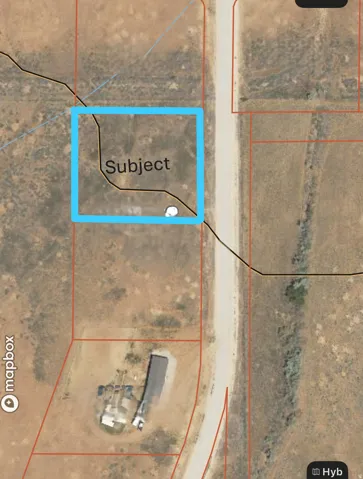 Aerial view of property's location with approx. property parcel outlined