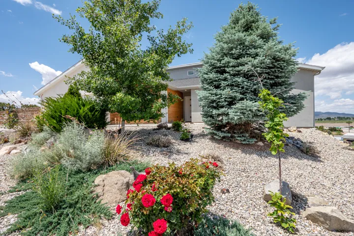 View of front of property featuring stucco siding