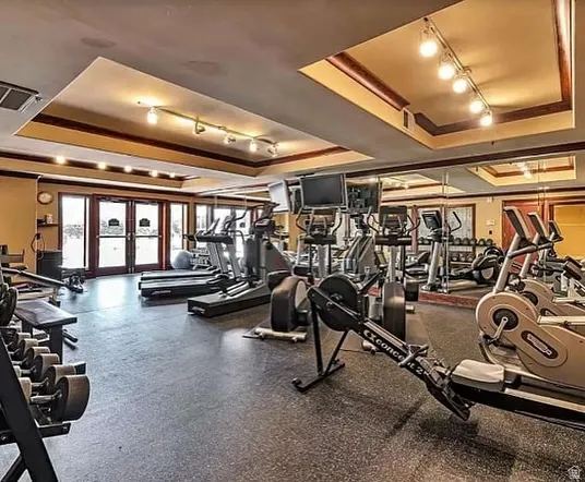 View of workout area