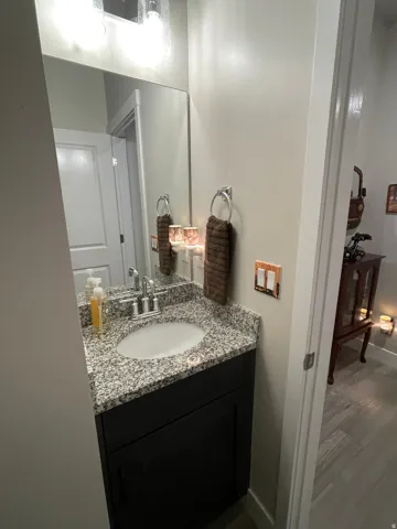 Half bath featuring vanity