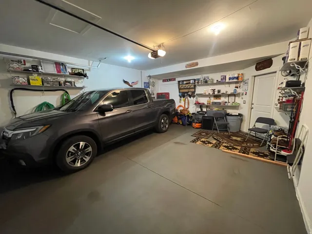 double car garage with granite grip epoxy