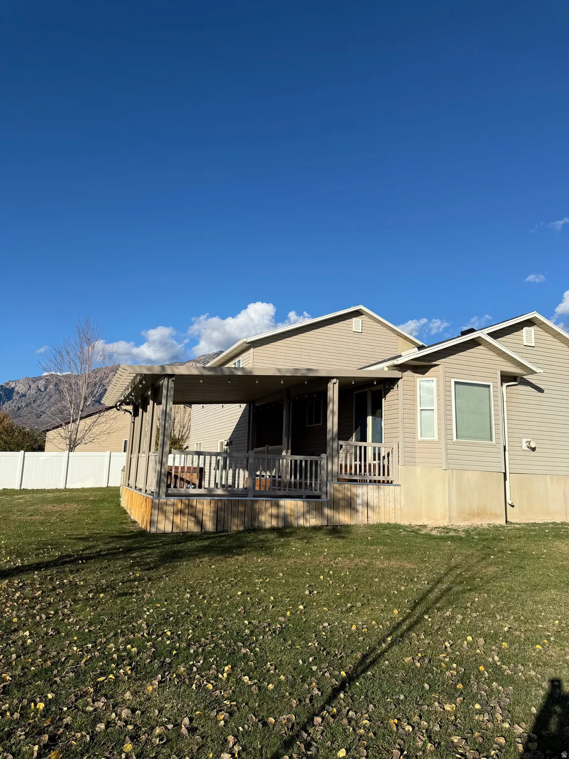 Rear view of property