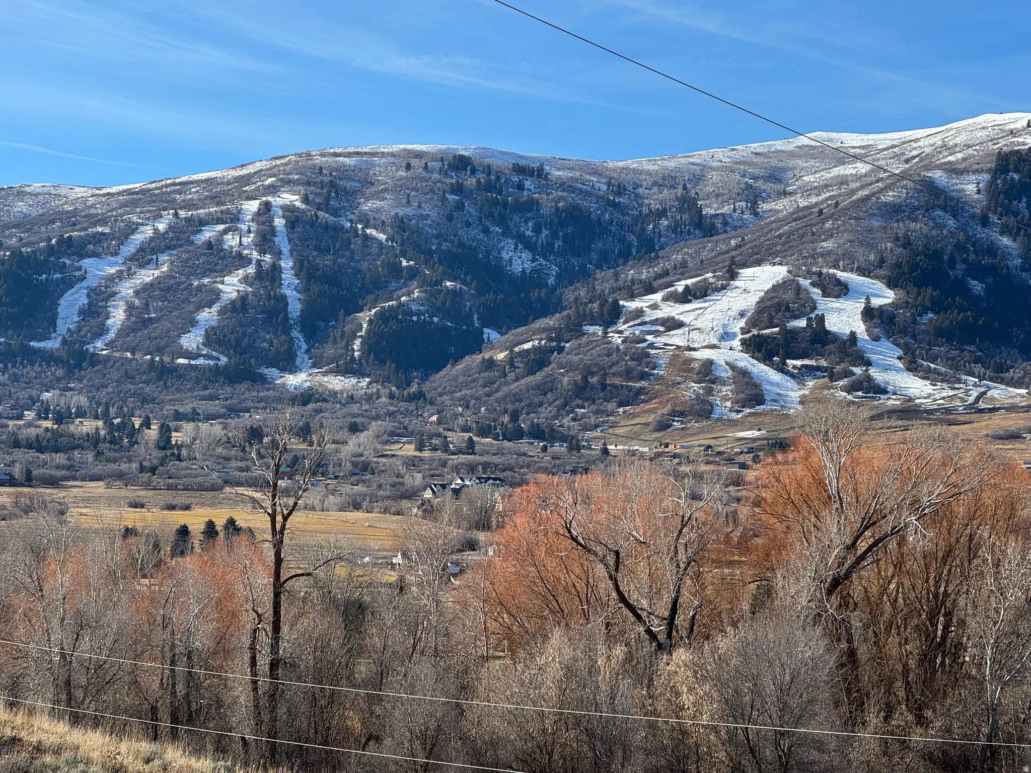 View of mountain background