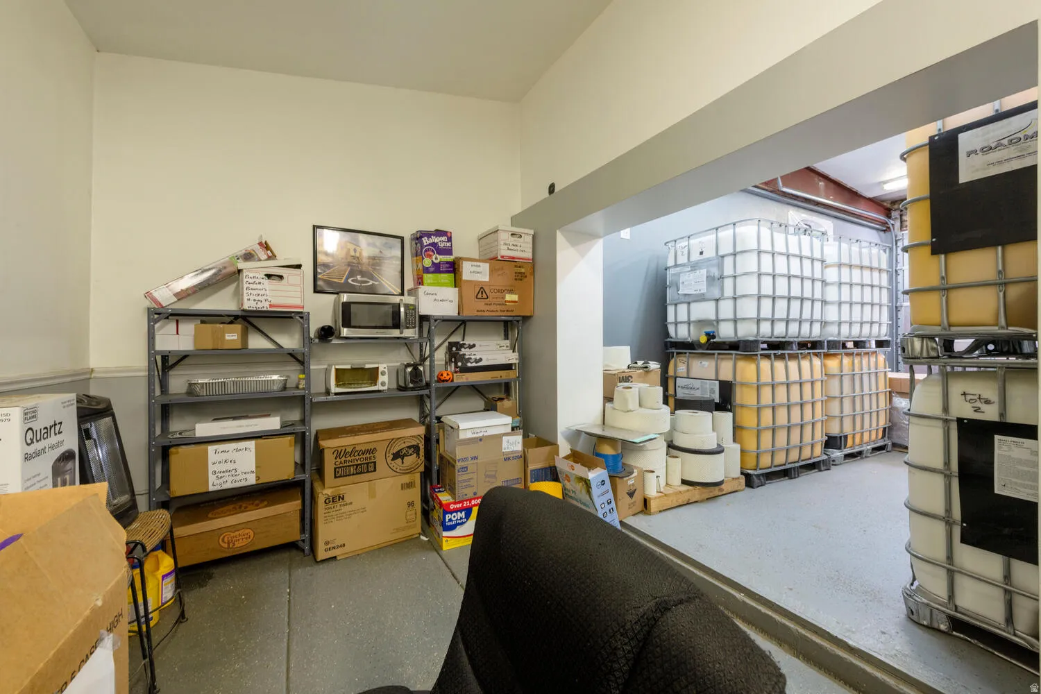 View of storage room