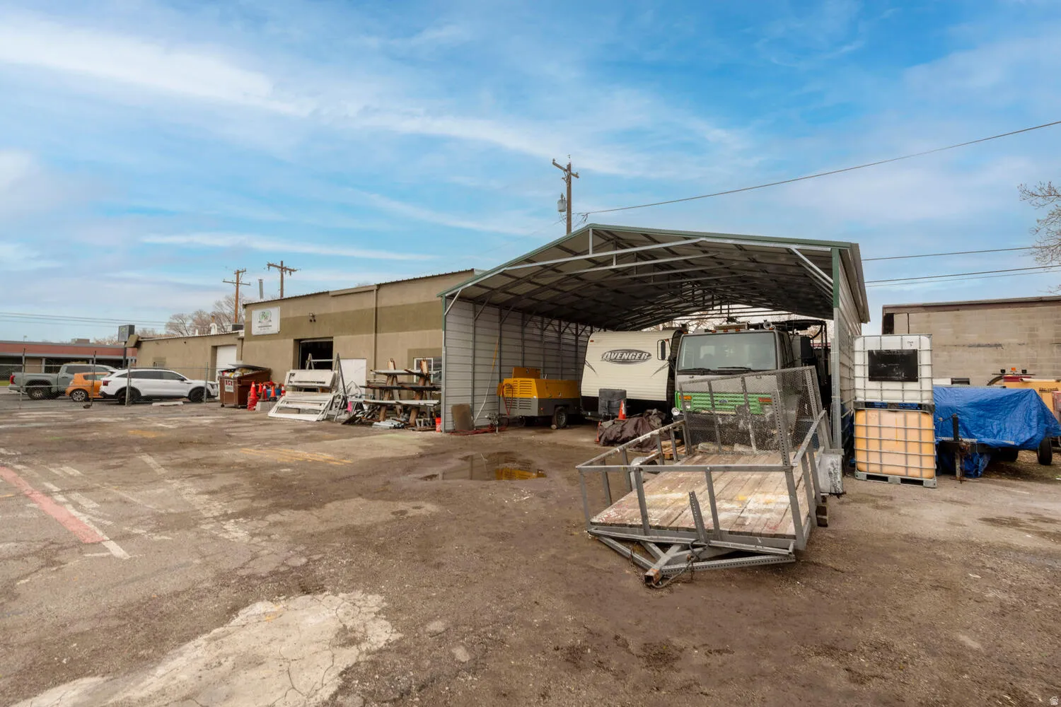 View of car parking with a carport