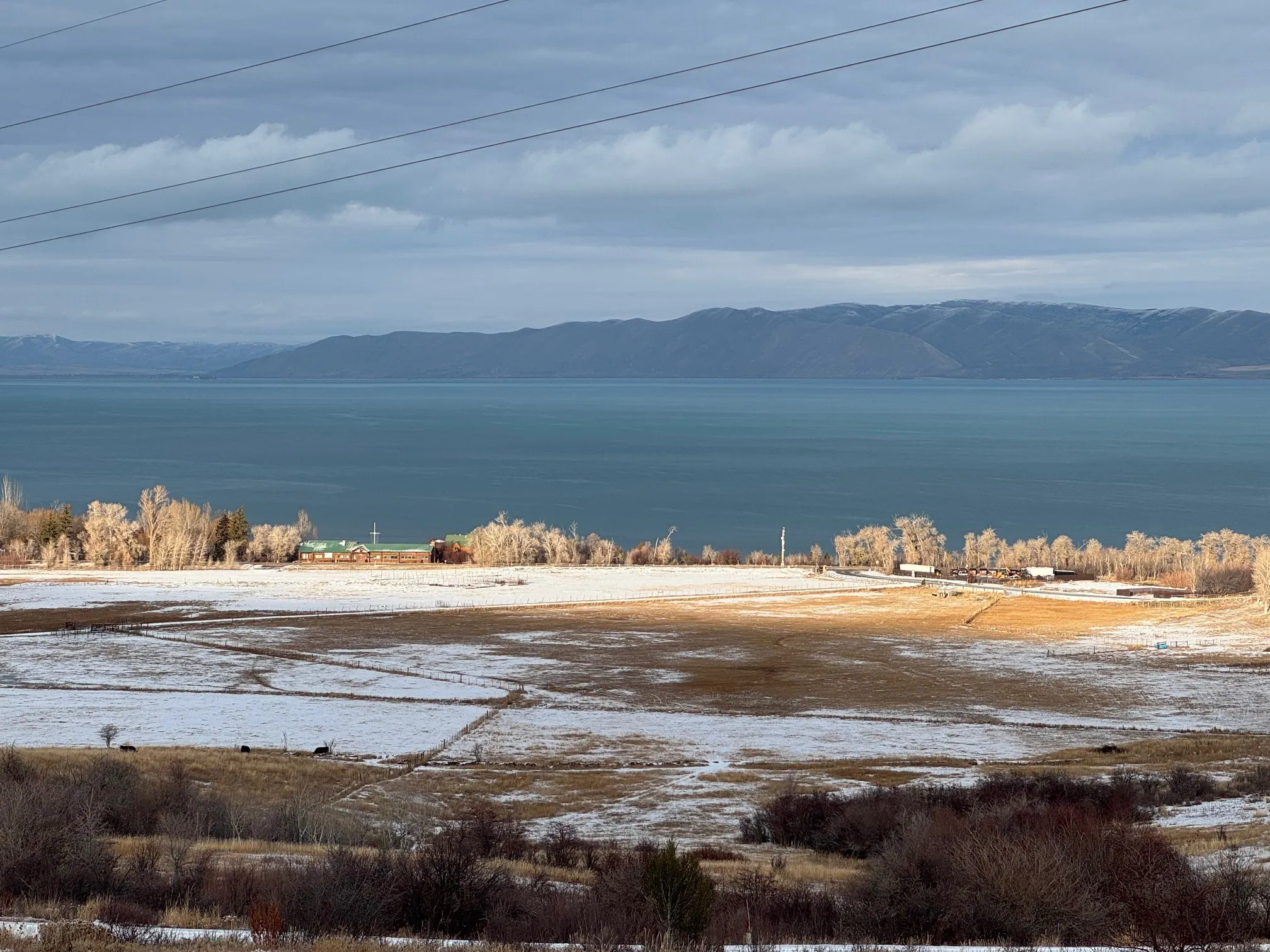 Water view featuring a mountain backdrop