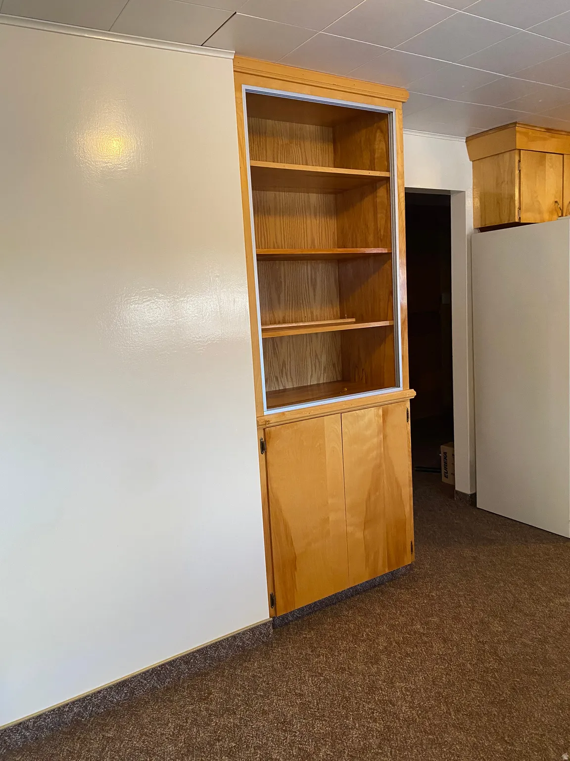 China closet in the kitchen area.