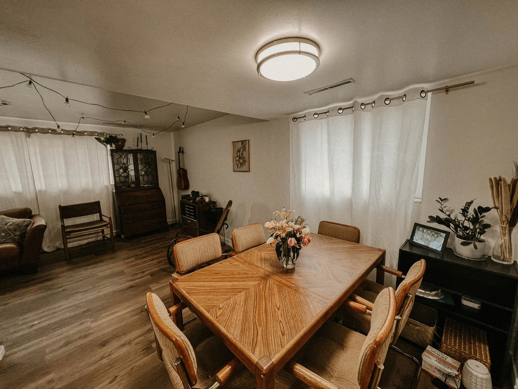 Dining room featuring wood finished floors