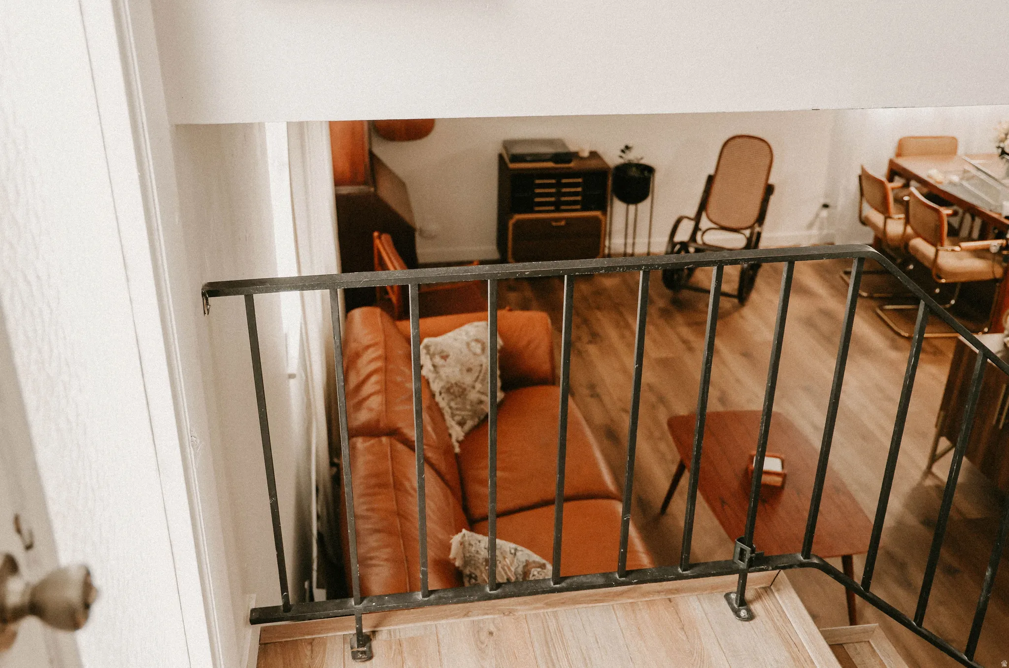 Detailed view of wood finished floors