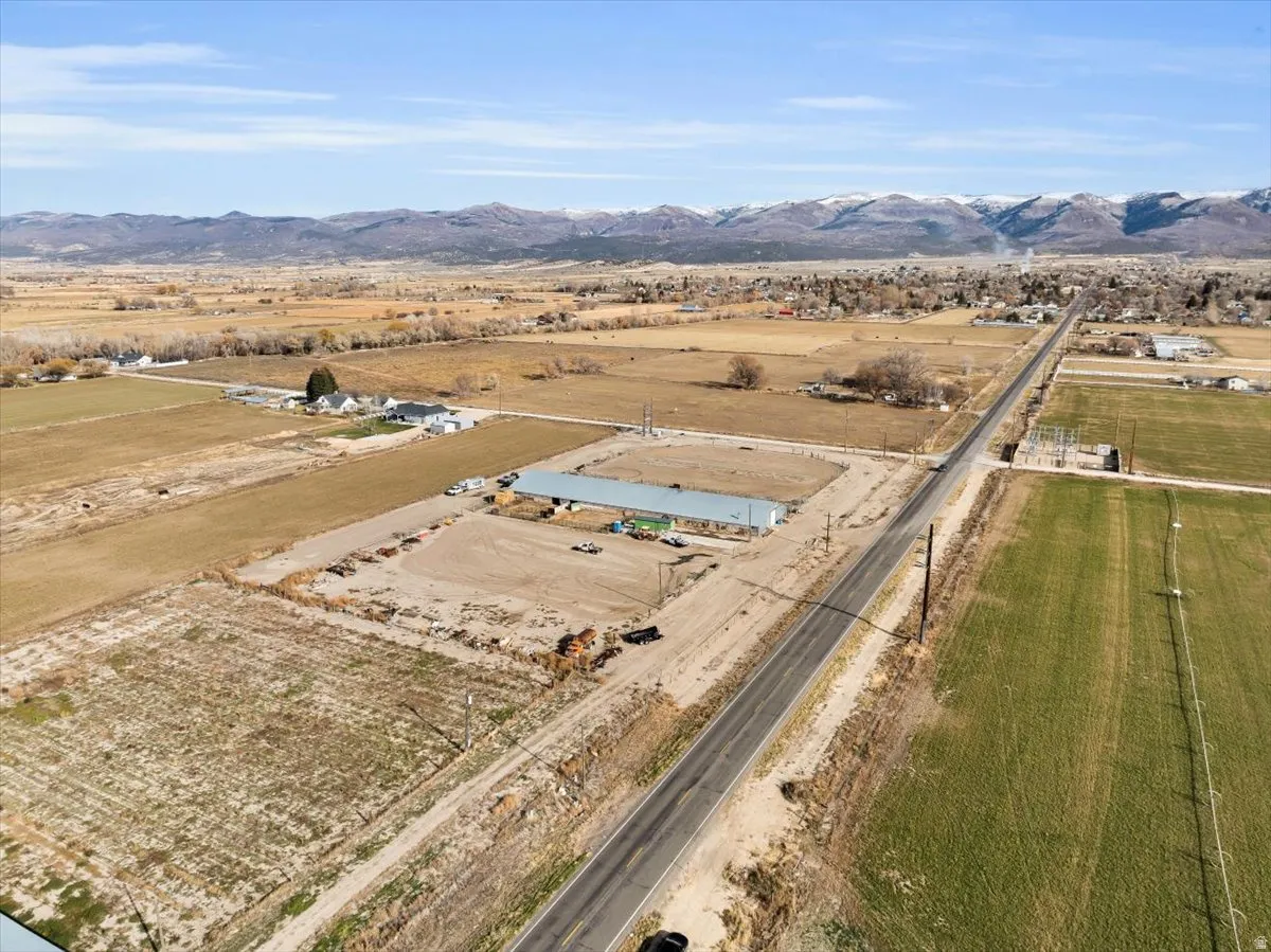 View of rural area featuring a mountain backdrop
