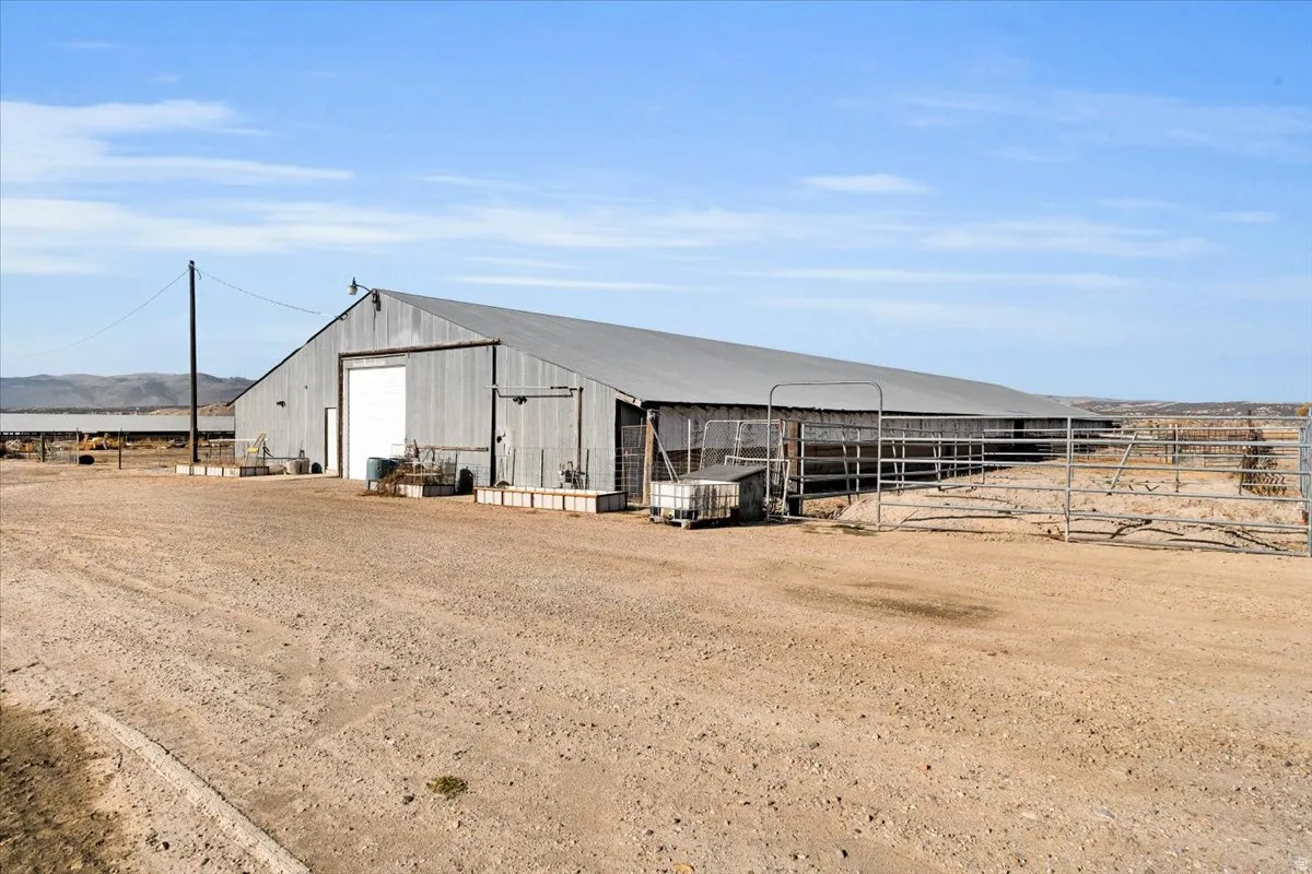 View of pole building