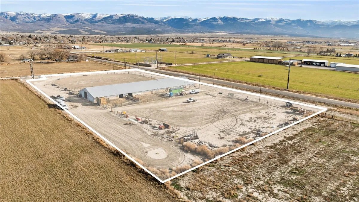 View of rural area with a mountainous background