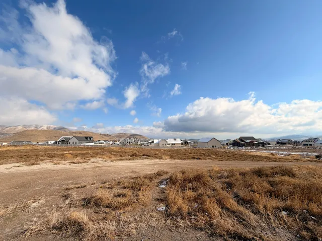 View of yard with a mountain view, East View