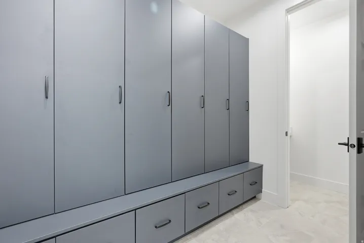 Mudroom featuring baseboards
