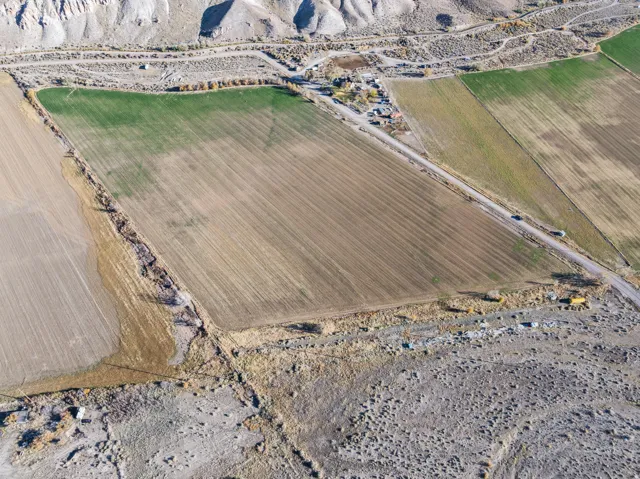Aerial view of property's location with rural landscape
