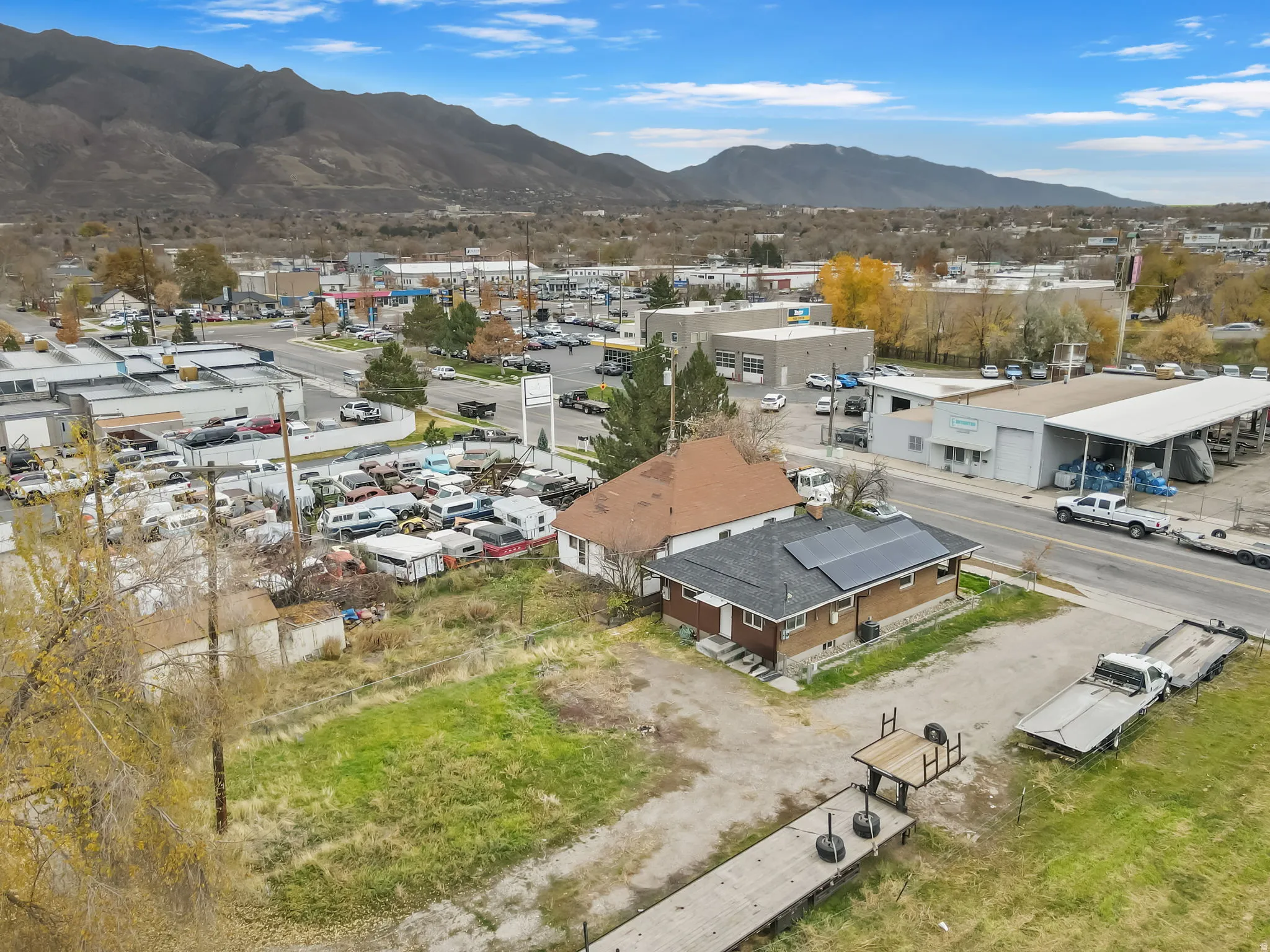 Drone / aerial view of mountains