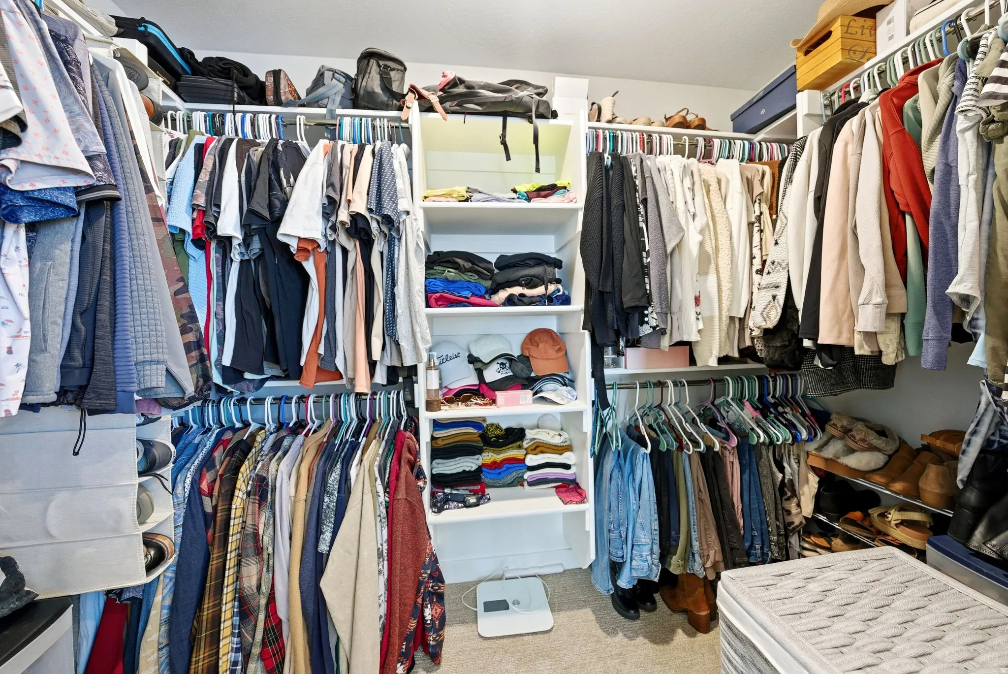 View of spacious, walk-in closet