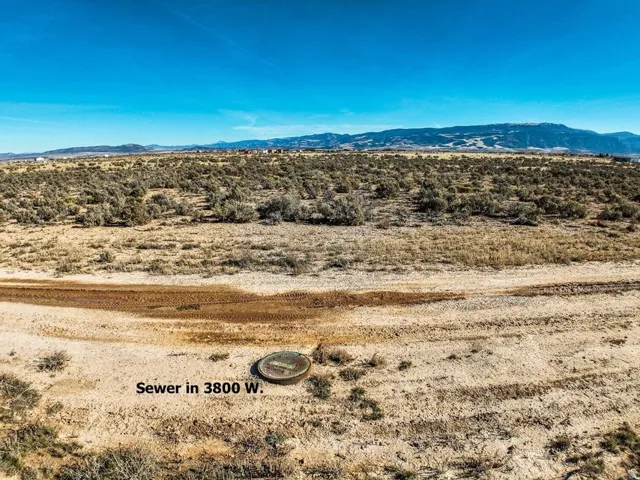View of mountain background featuring a desert landscape