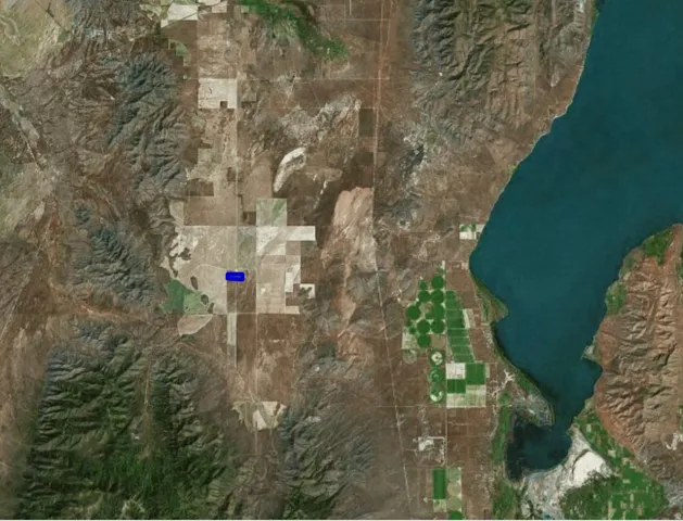 Aerial view of property's location