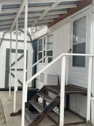 View of exterior entry